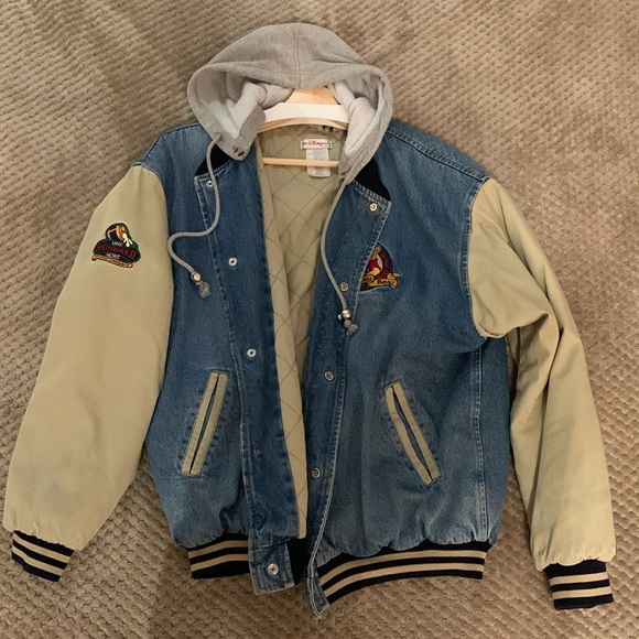 Rare 90’s Disney Winnie The Pooh Hooded Bomber Jacket - Picture 1 of 16
